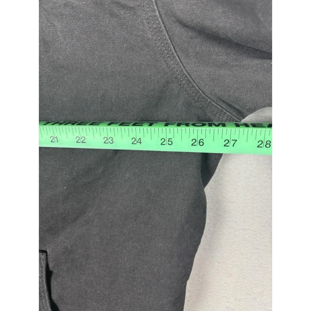 Carhartt Jacket Mens 2XL Black Sherpa Lined Canvas Work Coat C61 BLK IMIA Marine